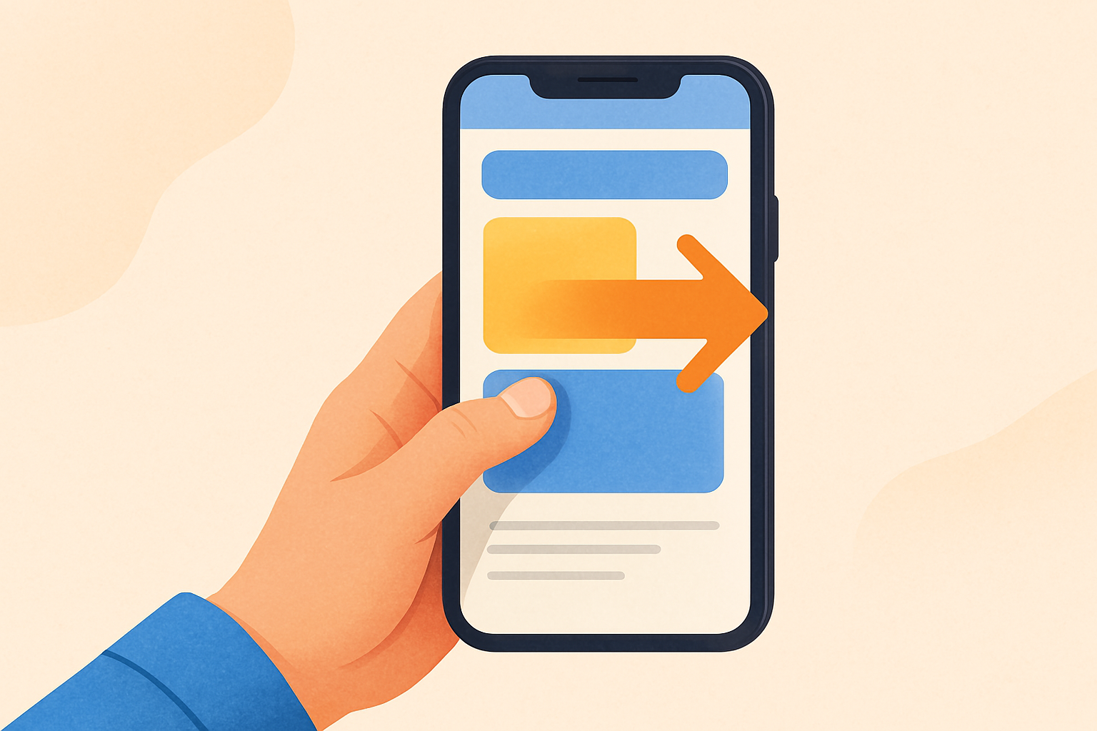 スワイプ操作デモ